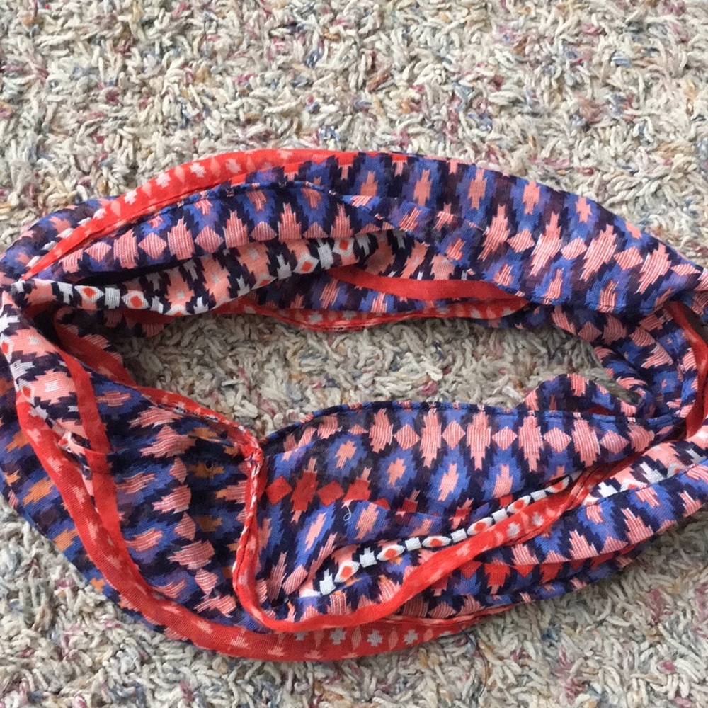 Never worn Neon Soul geo print infinity scarf